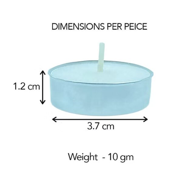 50-Pack Paraffin Wax Tea Light Candles | Long-Lasting 3-Hour Burn - Image 4