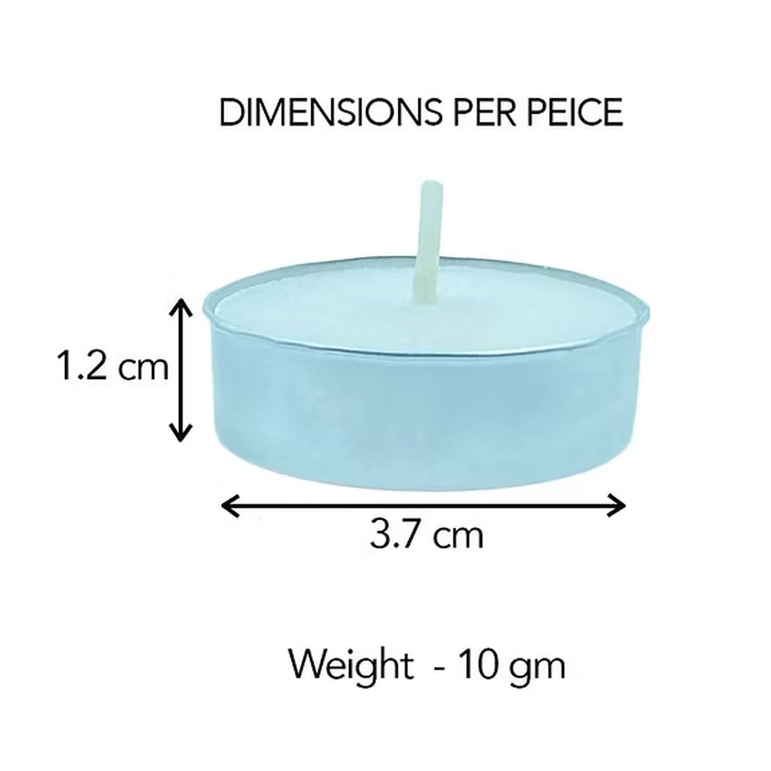 50-Pack Paraffin Wax Tea Light Candles | Long-Lasting 3-Hour Burn - Image 4