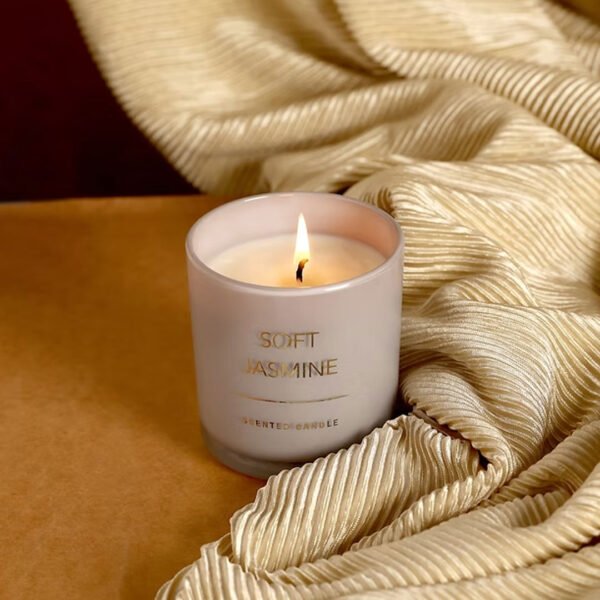 Premium Soy Wax Jar Candle – Soft Jasmine