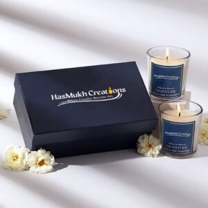 Luxury Scented Jar Candle Set (Set of 2) – Serenity Woods & Rose